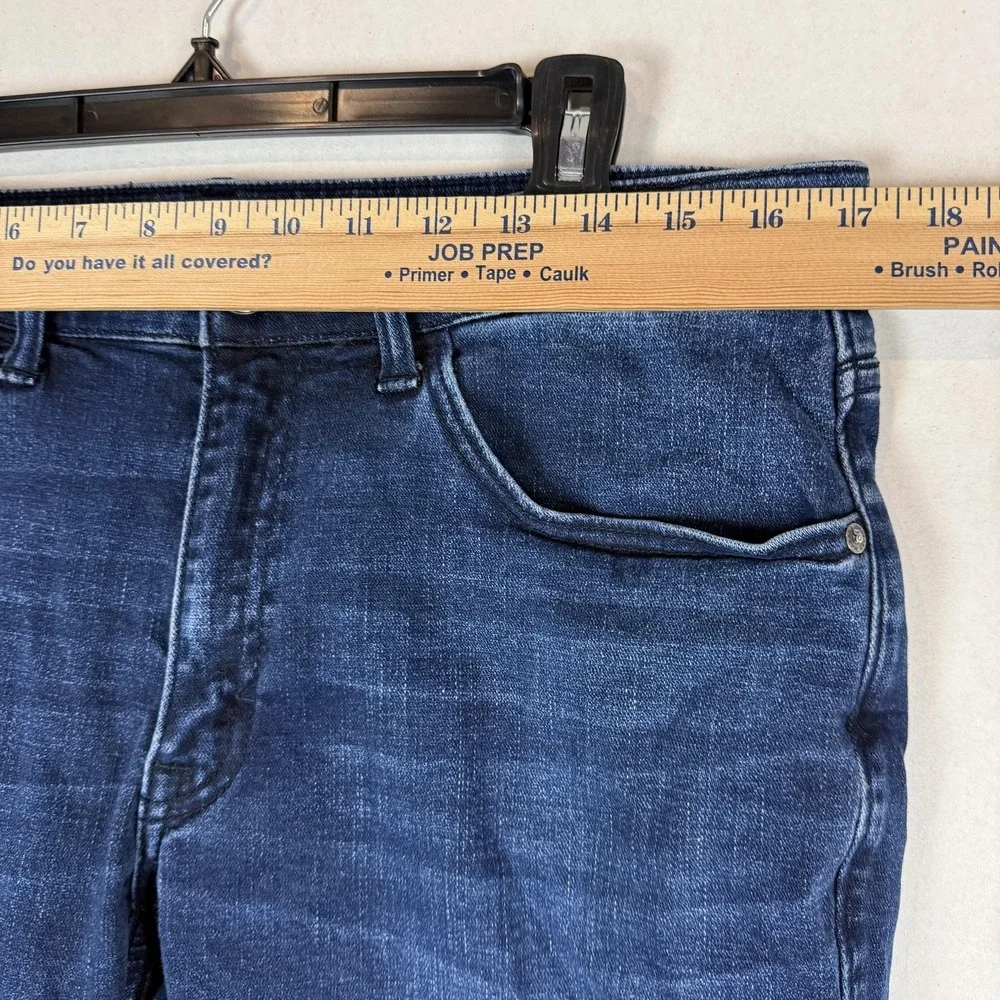 Outpost‎ Makers Jeans Mens 32x34 Blue Dark Wash Regular Straight Stretch Denim